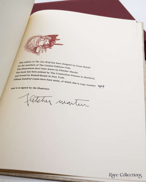 The Sea Wolf by Jack London (Signed Limited - Illustrator Fletcher Martin)