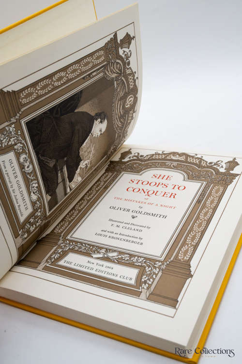 She Stoops to Conquer by Goldsmith, Oliver (Signed Limited - Illustrator T. M. Cleland)