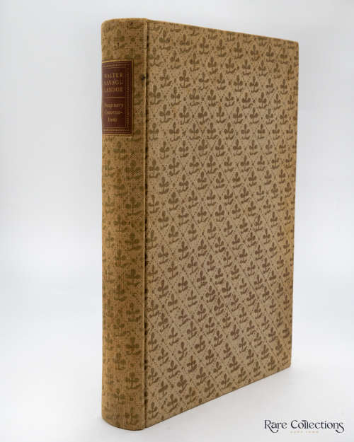 Imaginary Conversations by Walter Savage Landor (Signed by Designer Giovanni Mardersteig)
