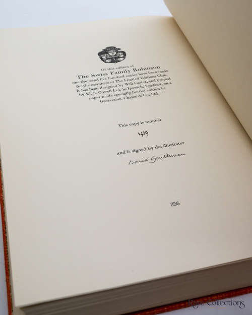 The Swiss Family Robinson by Johann Wyss - Signed by Illustrator David Gentleman