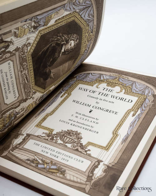 The Way of the World by William Congreve - Limited Edition Signed by Illustrator T.M. Cleland