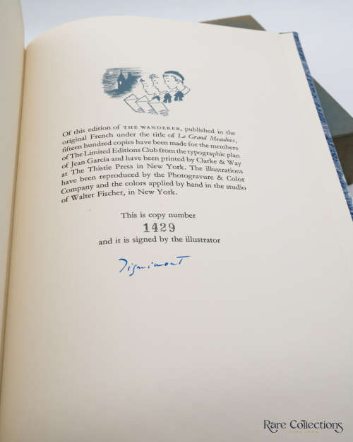The Wanderer: Le Grand Meaulnes by Alain-Fournier - Signed by Illustrator Andre Dignimont