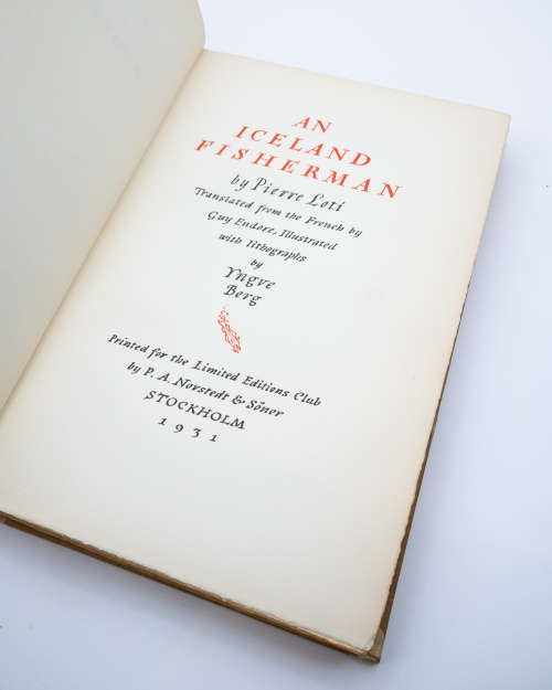 An Iceland Fisherman by Pierre Loti (Signed by Yngve Berg)