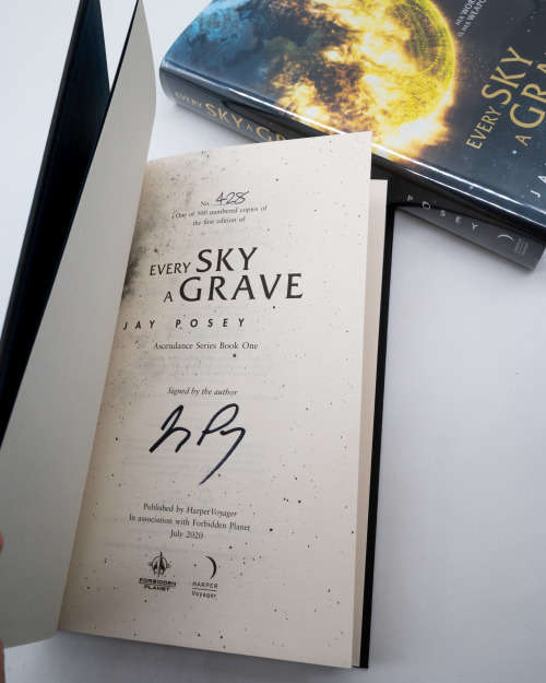 Every Sky a Grave by Jay Posey (Ascendance Book 1) - Signed and Numbered