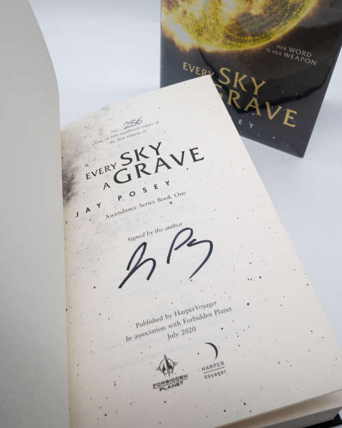 Every Sky a Grave by Jay Posey (Ascendance Book 1) - Signed and Numbered