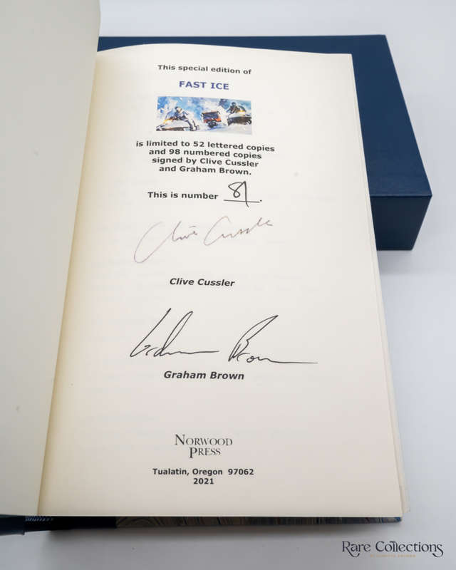 Fast Ice (#18 the Numa Files) - Signed Numbered First Edition Book