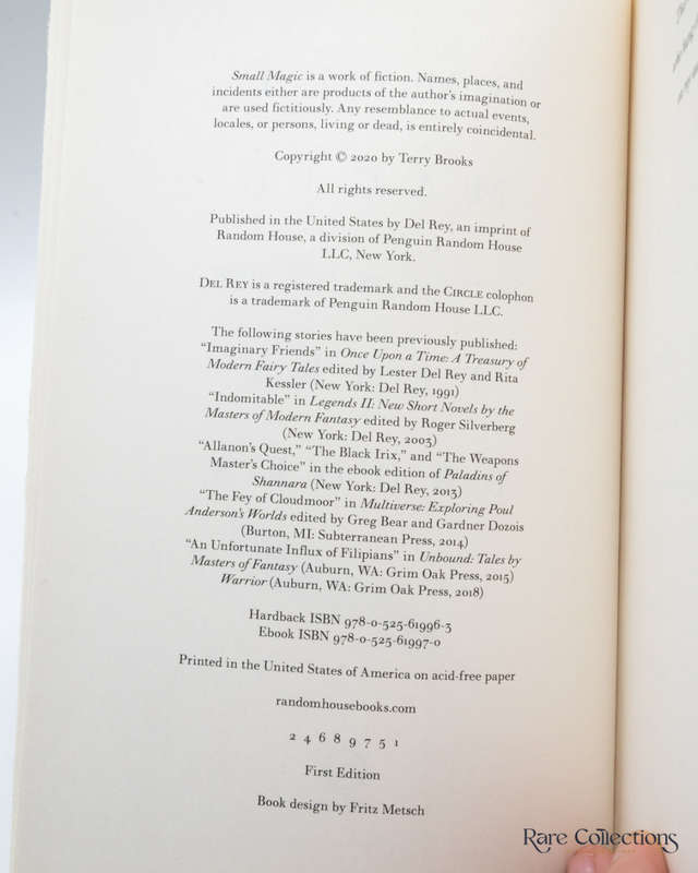 Small Magic - Short Fiction: 1977 - 2020 by Terry Brooks - Signed