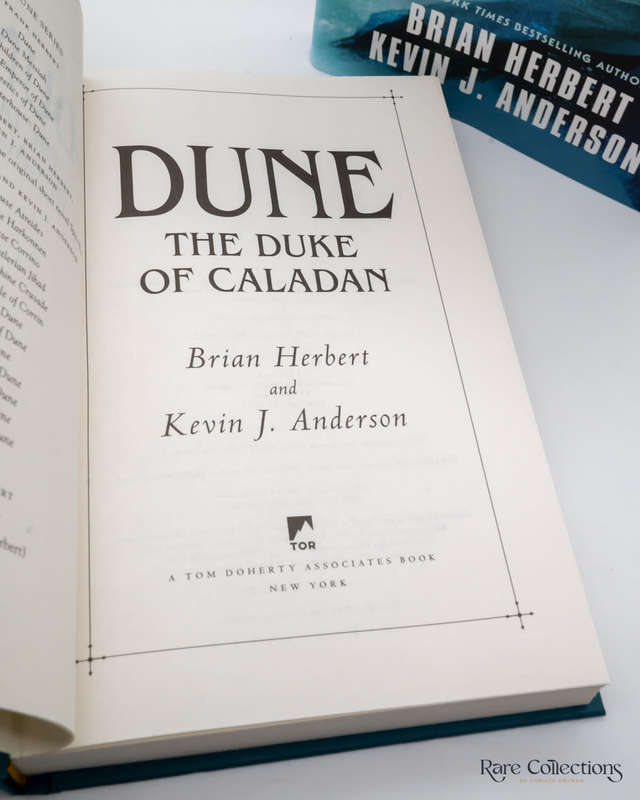 Dune: the Duke of Caladan by Brian Herbert and Kevin J. Anderson - Double signed