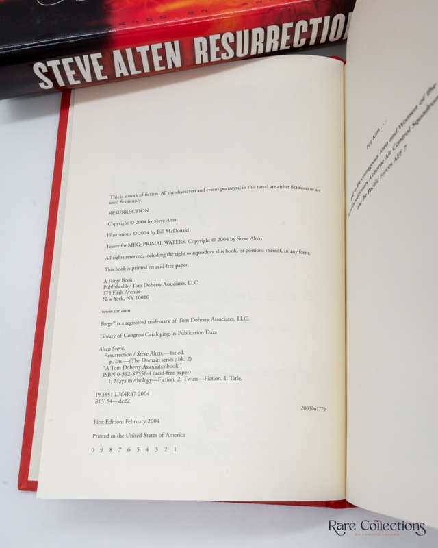 Resurrection (The Domain Trilogy)  by Steve Alten (Signed Copy)