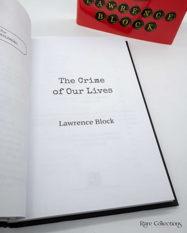 The Crime of Our Lives by Lawrence Block (Signed Copy)