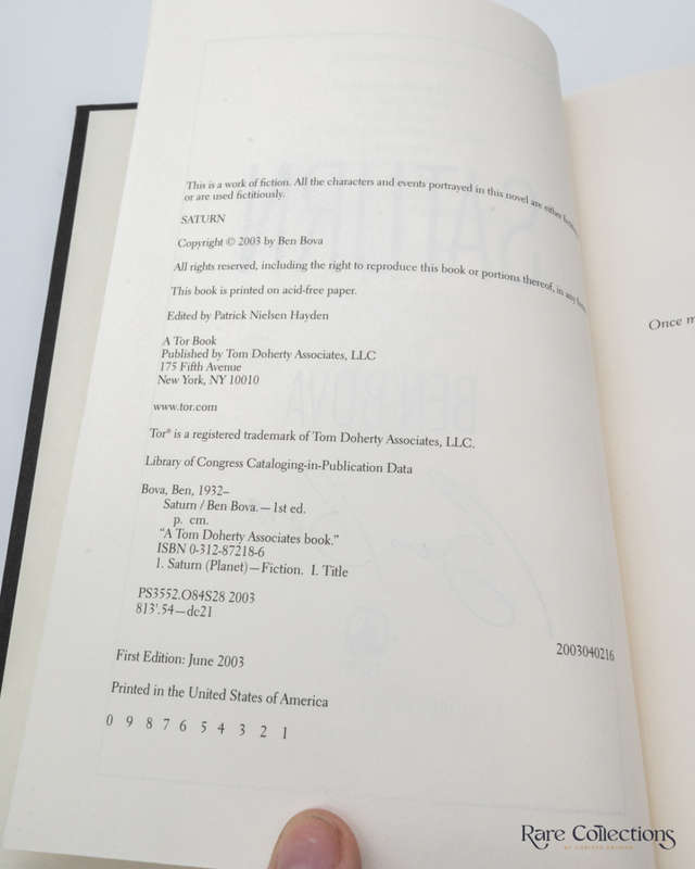 Saturn by Ben Bova (#11 the Grand Tour) - Signed Copy