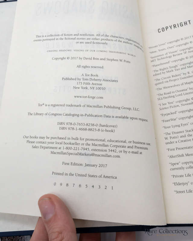 Chasing Shadows: Visions of Our Coming Transparent World by David Brin (signed copy)