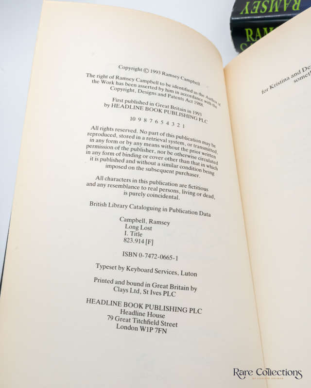 The Long Lost by Ramsey Campbell - Signed Copy