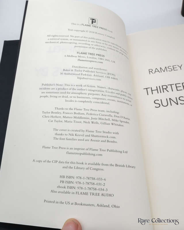 Thirteen Days by Sunset Beach by Ramsey Campbell (signed copy)