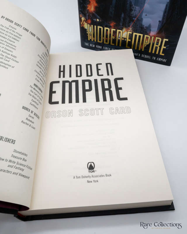 Hidden Empire (Empire #2) by Orson Scott Card (signed copy)
