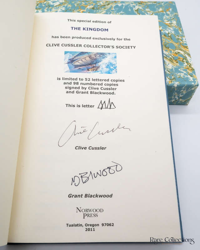 The Kingdom (#3 Fargo Adventure) by Clive Cussler and Grant Blackwood - Double-Signed Lettered Ltd