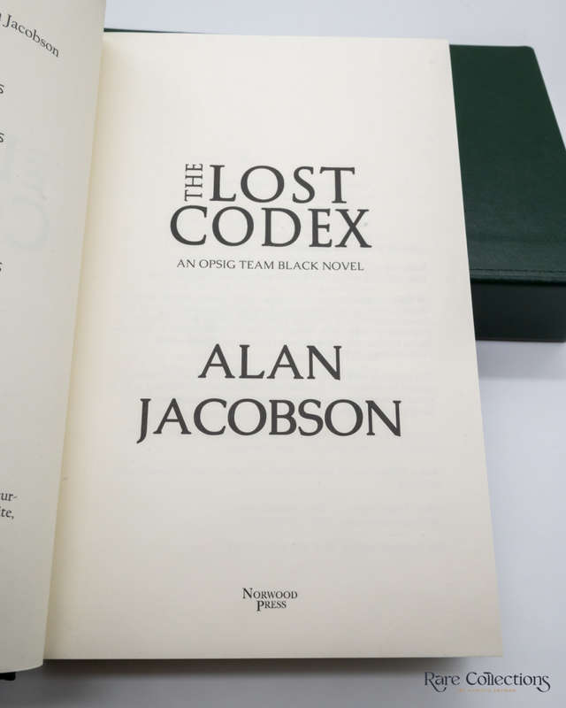 The Lost Codex by Alan Jacobson | Signed & Lettered