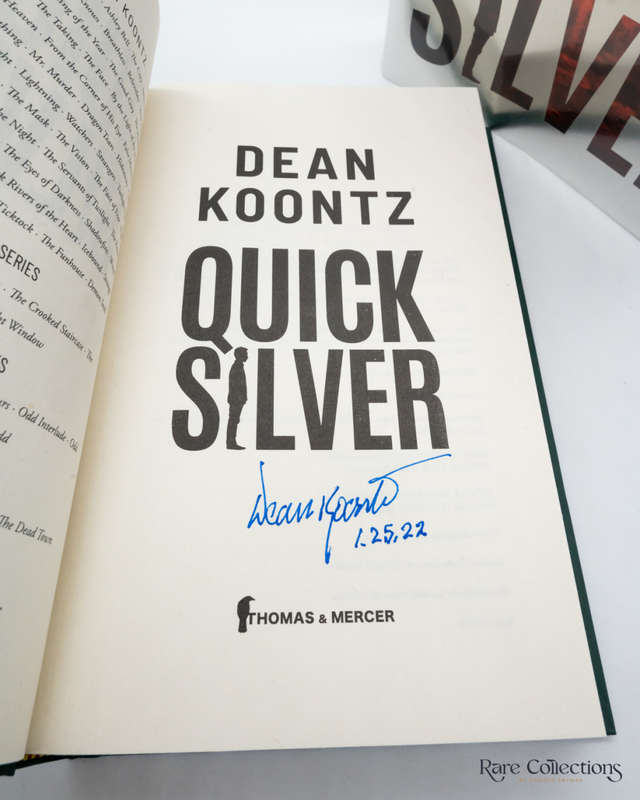 Quicksilver by Dean Koontz - signed copy