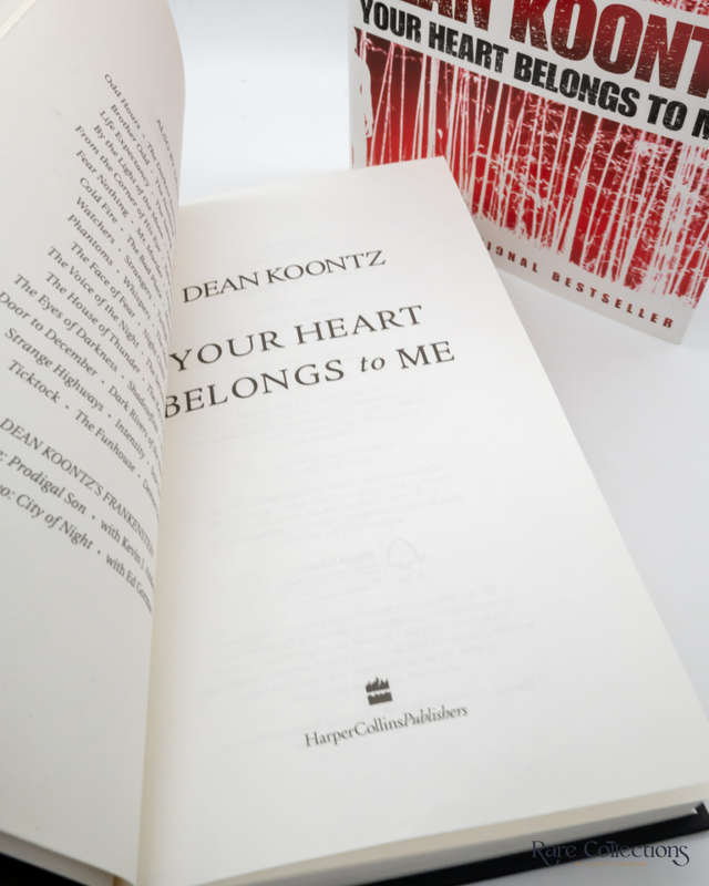 Your Heart Belongs to Me by Dean Koontz - signed copy