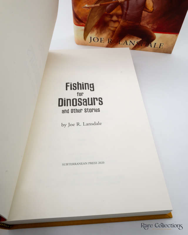 Fishing for Dinosaurs and Other Stories by Joe Lansdale - signed copy