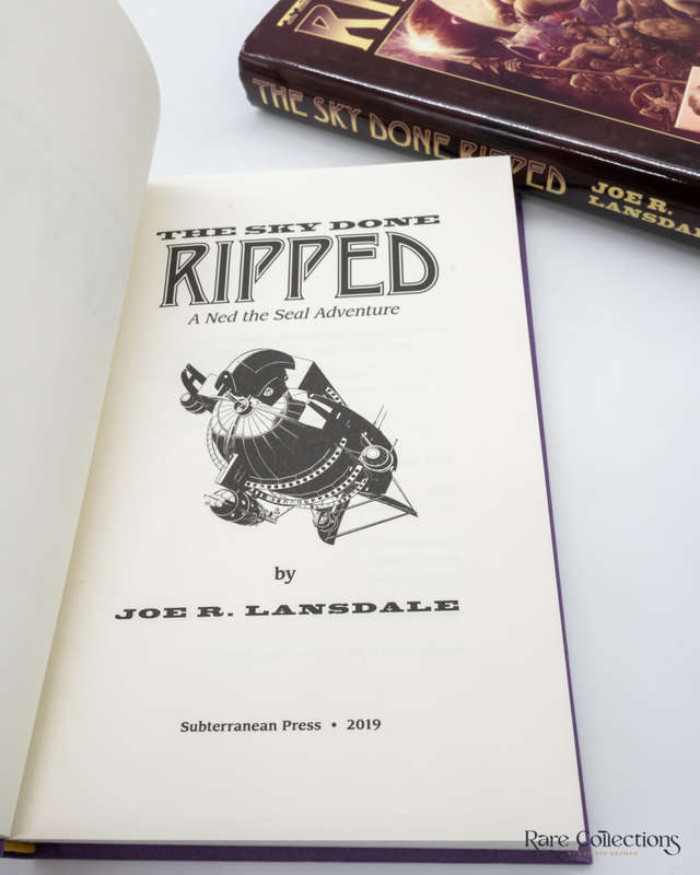 The Sky Done Ripped (A Ned Seal Adventure)  by Joe R. Lansdale - signed copy