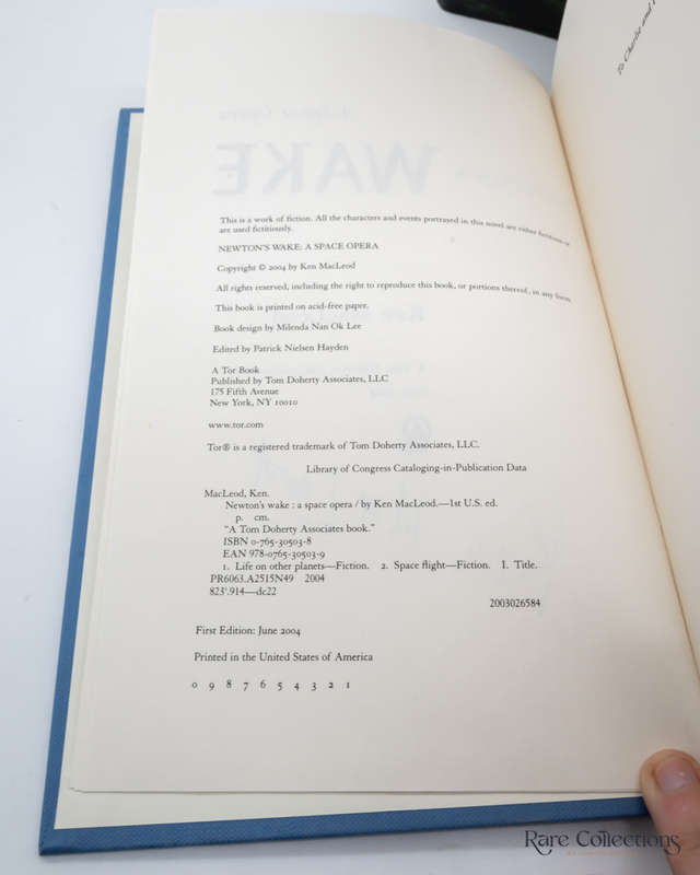 Newton`s Wake by Ken MacLeod -signed