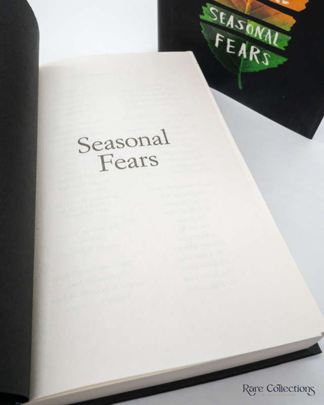 Seasonal Fears (Alchemical Journeys #2) by Seanan McGuire - signed