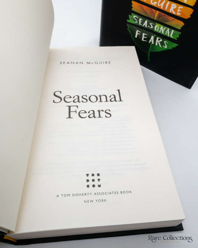 Seasonal Fears (Alchemical Journeys #2) by Seanan McGuire - signed