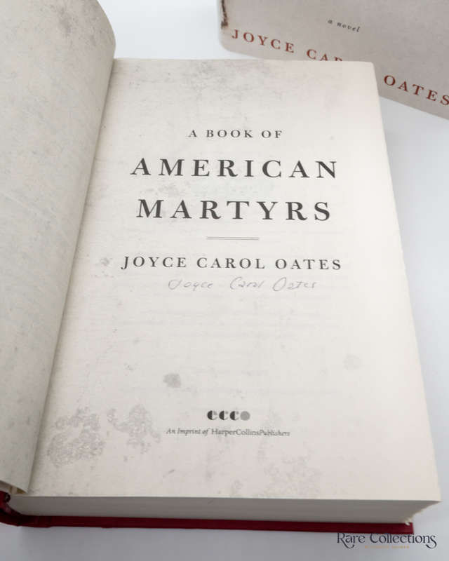 A Book of American Martyrs by Joyce Carol Oates - signed