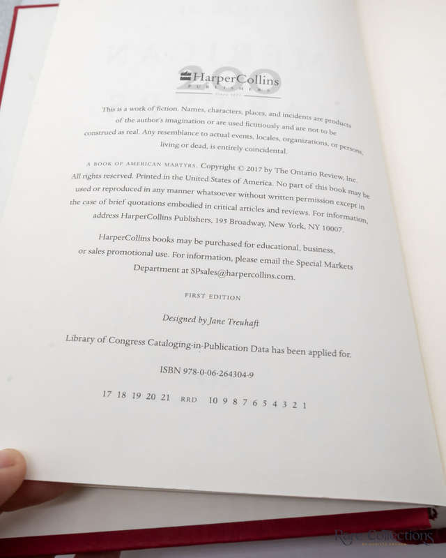 A Book of American Martyrs by Joyce Carol Oates - signed