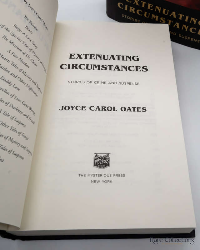Extenuating Circumstances by Joyce Carol Oates - signed