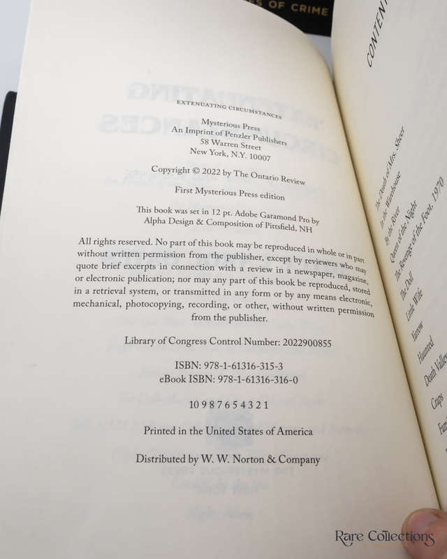 Extenuating Circumstances by Joyce Carol Oates - signed