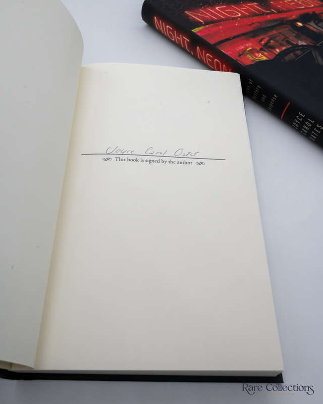 Night, Neon by Joyce Carol Oates - signed