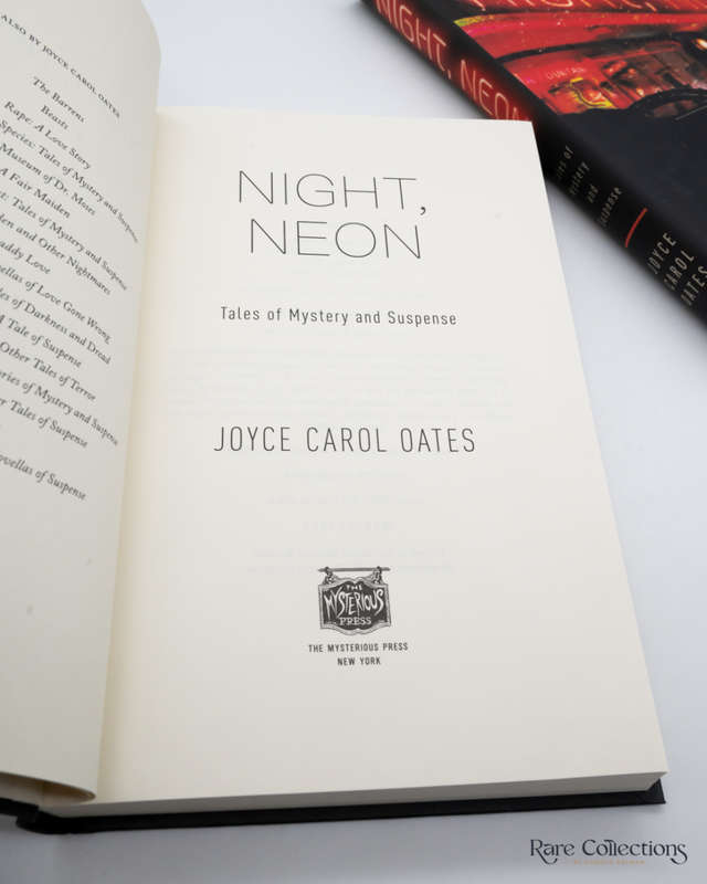 Night, Neon by Joyce Carol Oates - signed