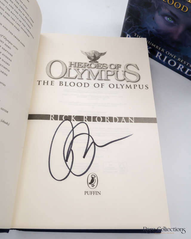 The Blood of Olympus (#5 Heroes of Olympus) by Rick Riordan - signed