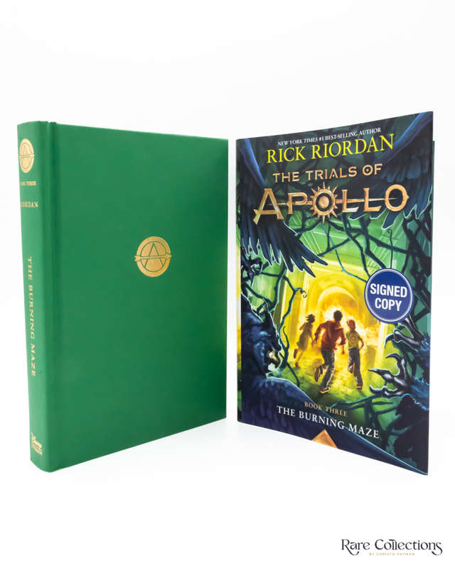 The Burning Maze (#3 the Trials of Apollo) by Rick Riordan - signed