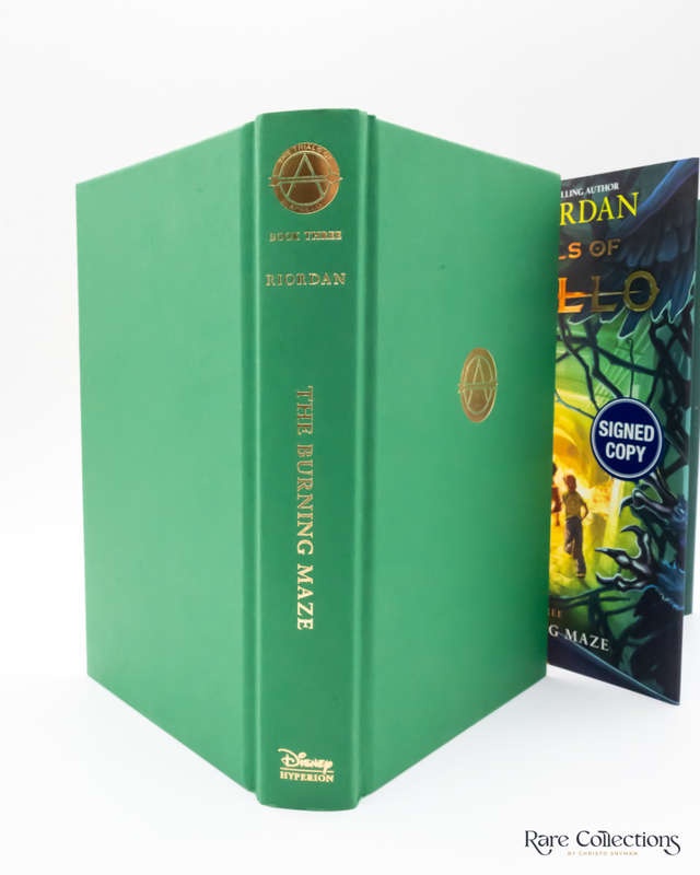 The Burning Maze (#3 the Trials of Apollo) by Rick Riordan - signed