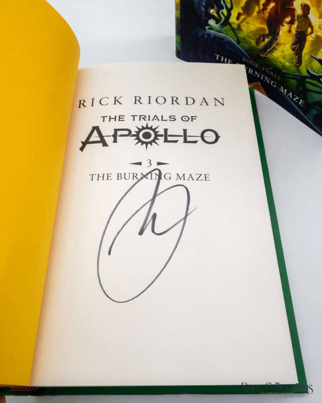 The Burning Maze (#3 the Trials of Apollo) by Rick Riordan - signed