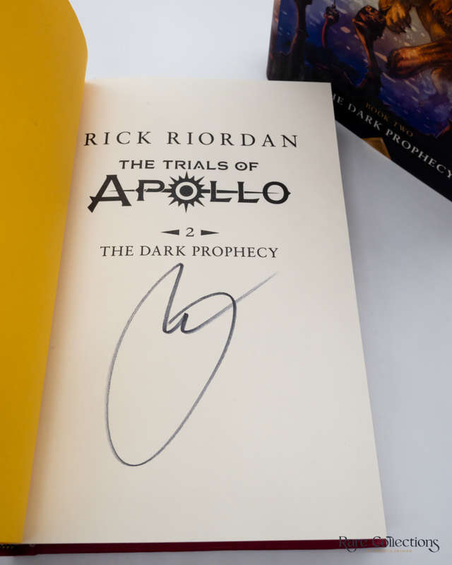 The Dark Prophecy (#2 the Trials of Apollo) by Rick Riordan - signed