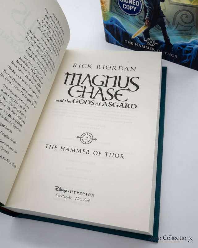 The Hammer of Thor (#2 Magnus Chase and the Gods of Asgard) by Rick Riordan - signed