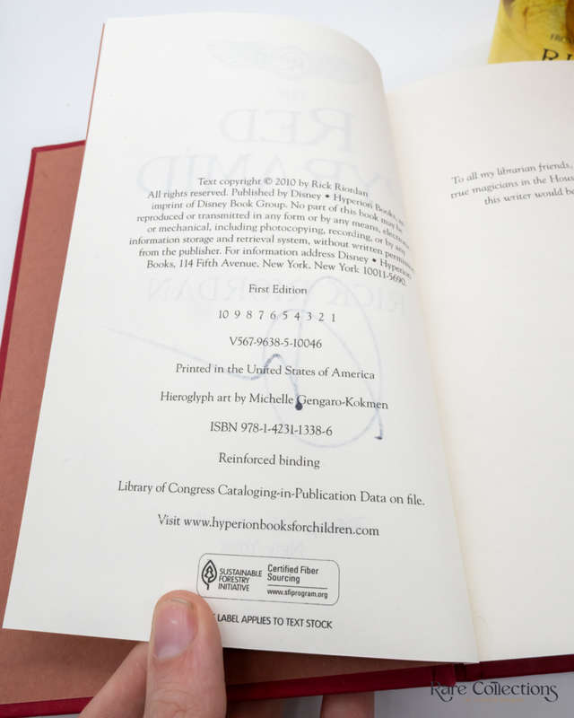 The Red Pyramid (The Kane Chronicles #1) by Rick Riordan - signed