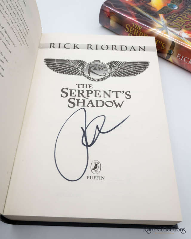 The Serpent`s Shadow (Kane Chronicles Book 3) by Rick Riordan - signed