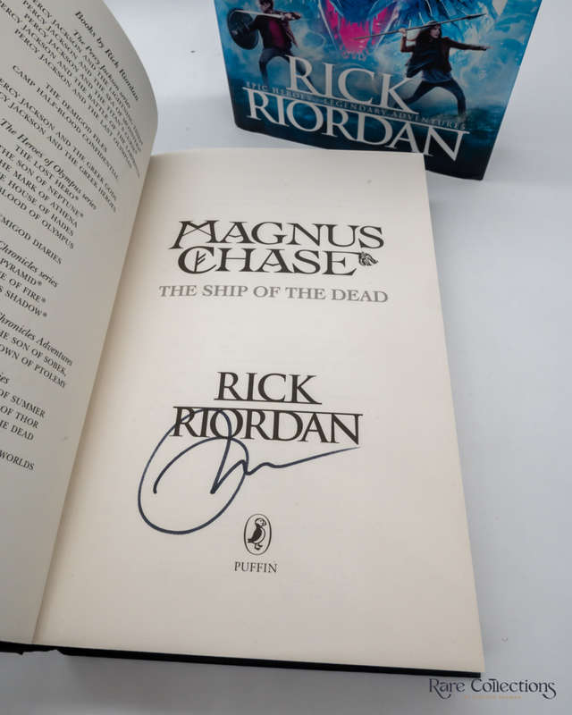 The Ship of the Dead (#3 Magnus Chase and the Gods of Asgard) by Rick Riordan - signed