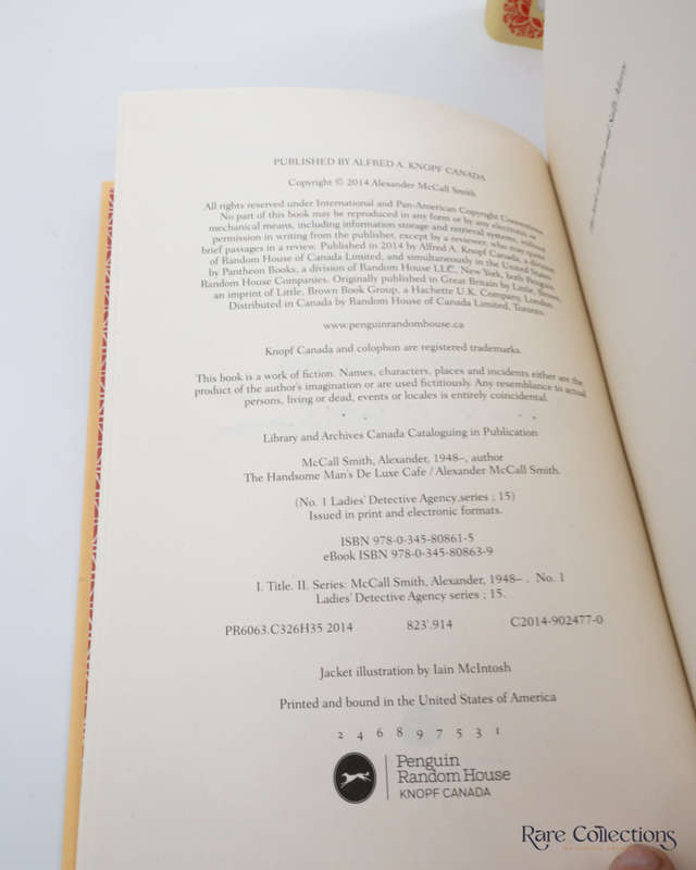 The Handsome Man`s De Luxe Cafe by Alexander McCall Smith