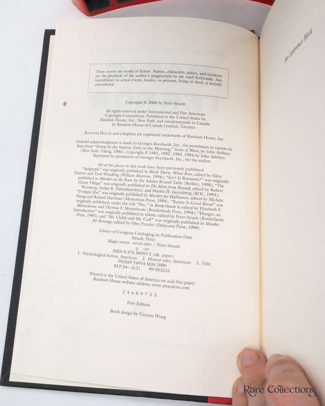 Magic Terror - Seven Tales by Peter Straub - signed