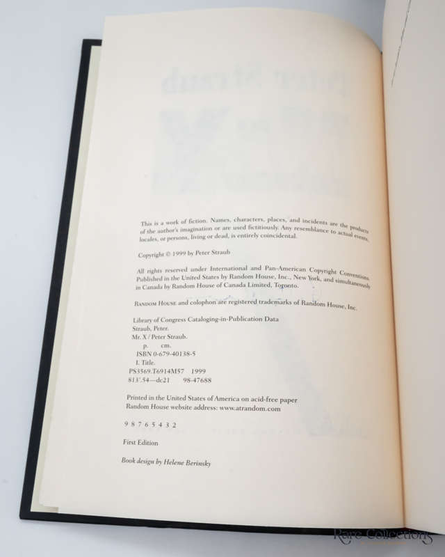 Mr. X by Peter Straub - signed