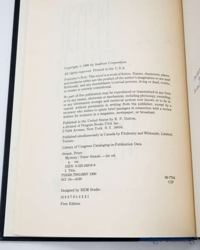 Mystery by Peter Straub - signed
