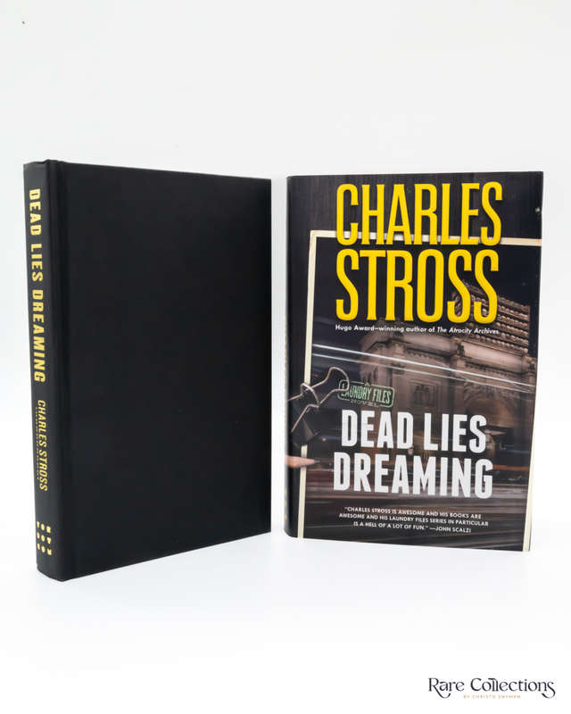 Dead Lies Dreaming - a Laundry Files Novel by Charles Stross - signed