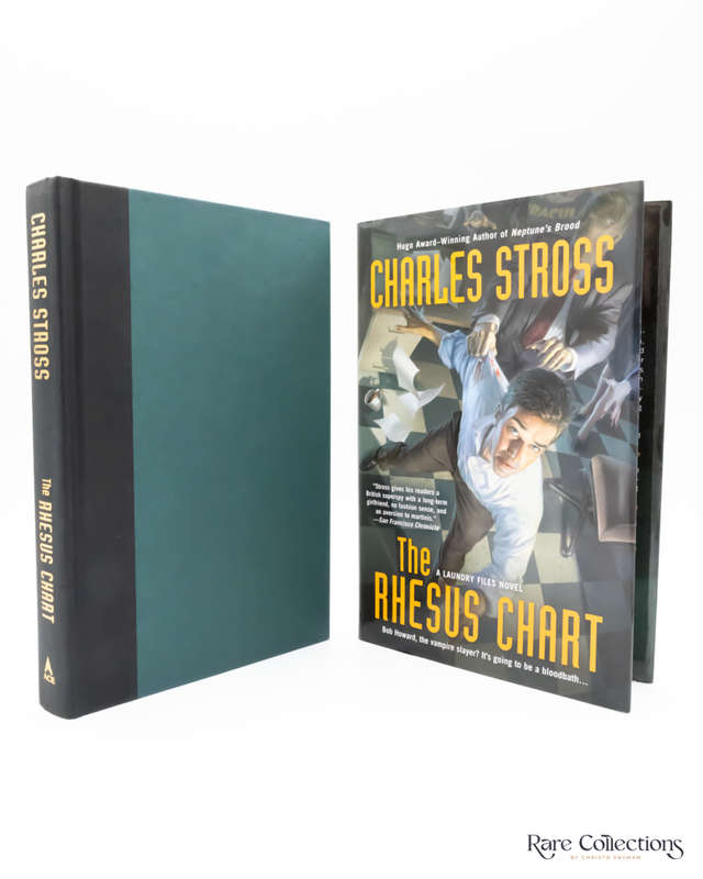 The Rhesus Chart (#5 Laundry Files) by Charles Stross - signed