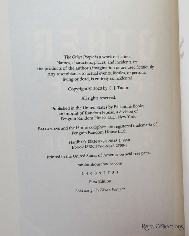 The Other People by C. J. Tudor - signed